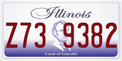 IL license plate Z739382
