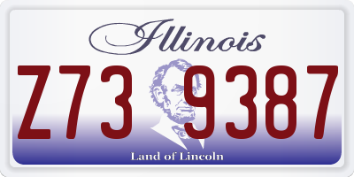 IL license plate Z739387