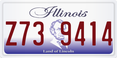 IL license plate Z739414