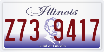 IL license plate Z739417