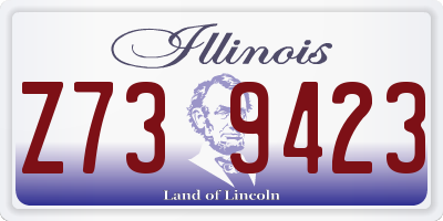 IL license plate Z739423