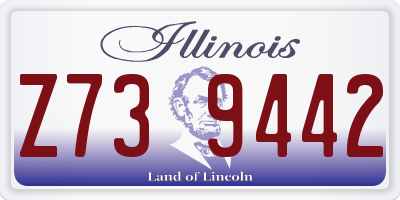 IL license plate Z739442