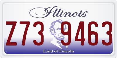IL license plate Z739463