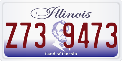 IL license plate Z739473