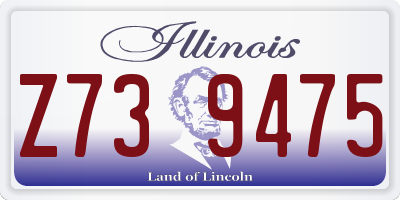 IL license plate Z739475