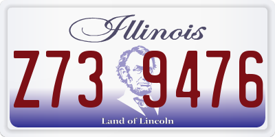 IL license plate Z739476