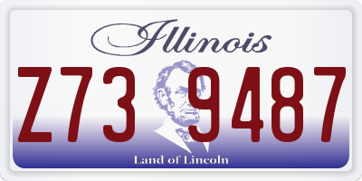 IL license plate Z739487