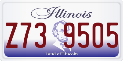 IL license plate Z739505