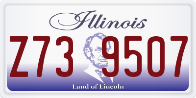 IL license plate Z739507