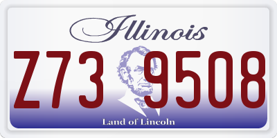 IL license plate Z739508