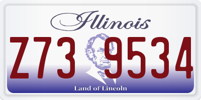 IL license plate Z739534
