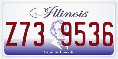 IL license plate Z739536