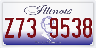 IL license plate Z739538