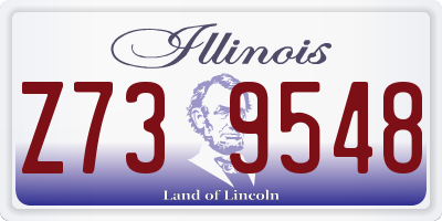 IL license plate Z739548