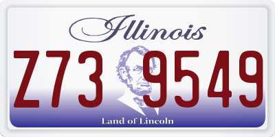 IL license plate Z739549