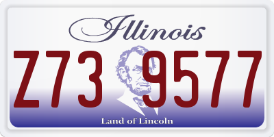 IL license plate Z739577