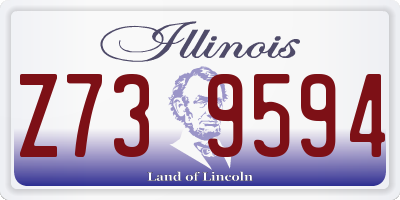 IL license plate Z739594