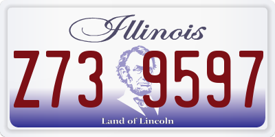IL license plate Z739597