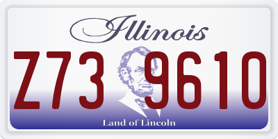 IL license plate Z739610
