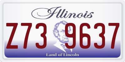 IL license plate Z739637