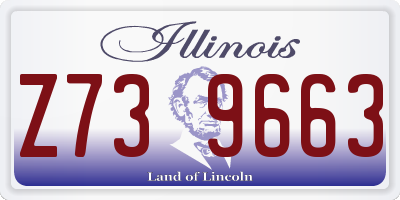 IL license plate Z739663