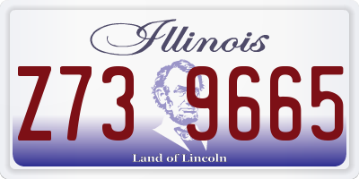 IL license plate Z739665
