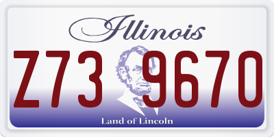 IL license plate Z739670
