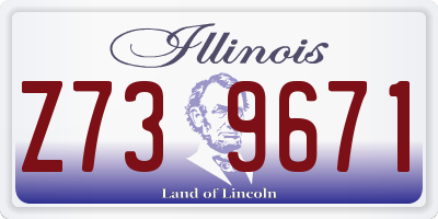 IL license plate Z739671