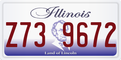 IL license plate Z739672