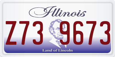 IL license plate Z739673