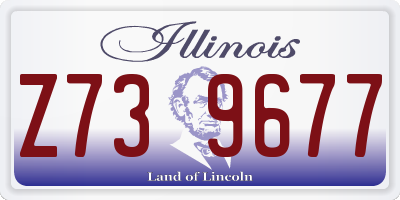 IL license plate Z739677