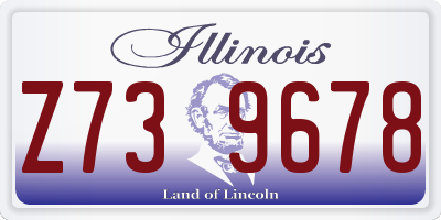 IL license plate Z739678