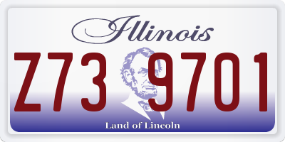 IL license plate Z739701