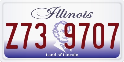 IL license plate Z739707