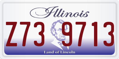 IL license plate Z739713