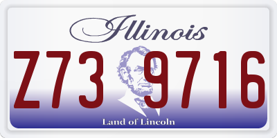 IL license plate Z739716
