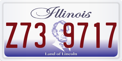 IL license plate Z739717