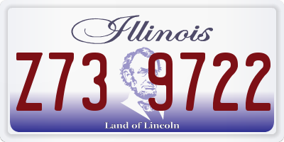 IL license plate Z739722