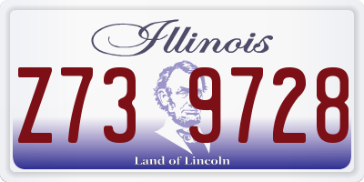 IL license plate Z739728