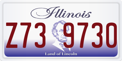 IL license plate Z739730