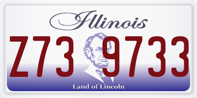 IL license plate Z739733