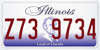 IL license plate Z739734