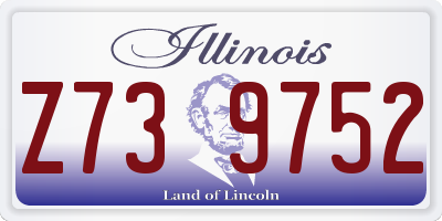 IL license plate Z739752