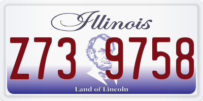 IL license plate Z739758