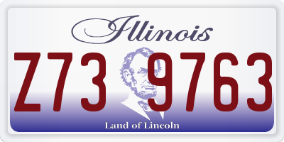 IL license plate Z739763