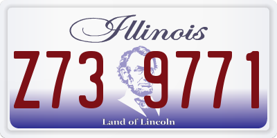IL license plate Z739771