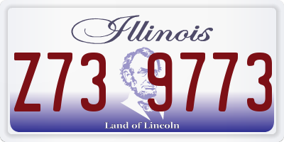 IL license plate Z739773