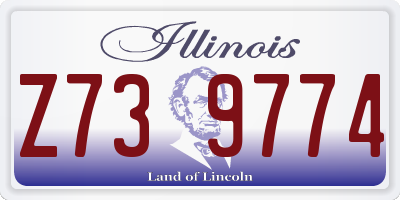 IL license plate Z739774