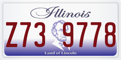 IL license plate Z739778