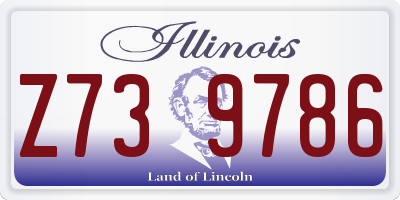 IL license plate Z739786